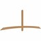 Ekena Millwork Bellingham Timber Gable Bracket, Western Red Cedar, 108"W x 36"H x 1 1/2"D x 3 1/2"F, 8/12 Pitch GBW108X36X0204BEL00SWR - alternate 3